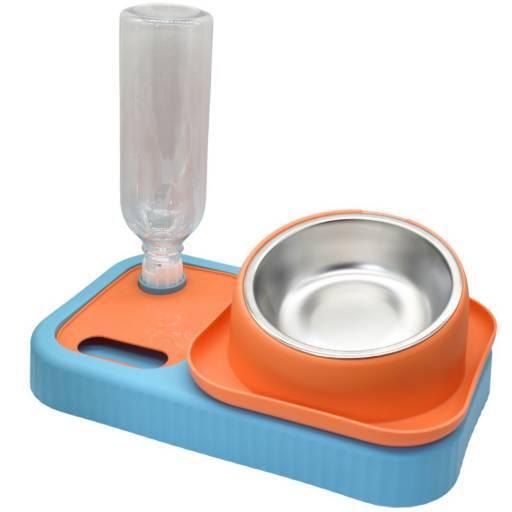 Comedero bebedero con dispensador para mascota 32x18.5cm