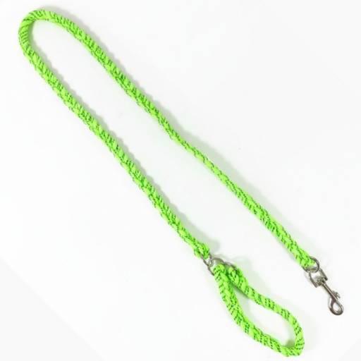Correa trenzada para mascotas 140cm. Verde