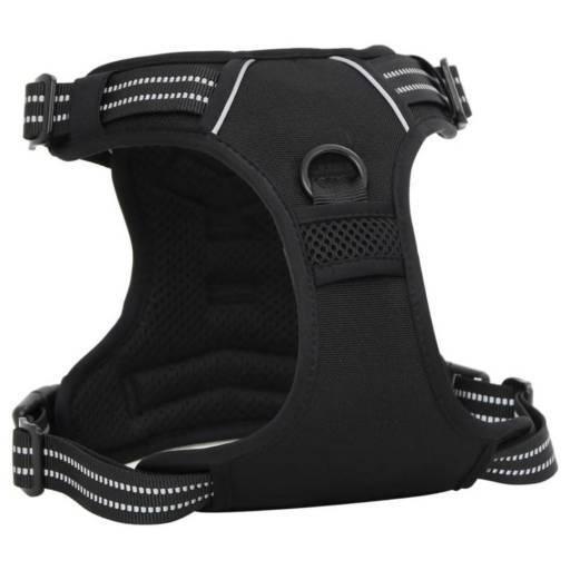Arnés ajustable para mascotas Talle S negro