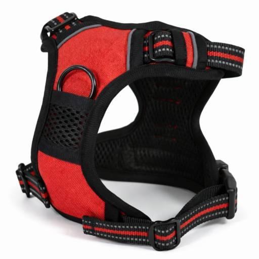 Arnés ajustable para mascotas Talle S rojo