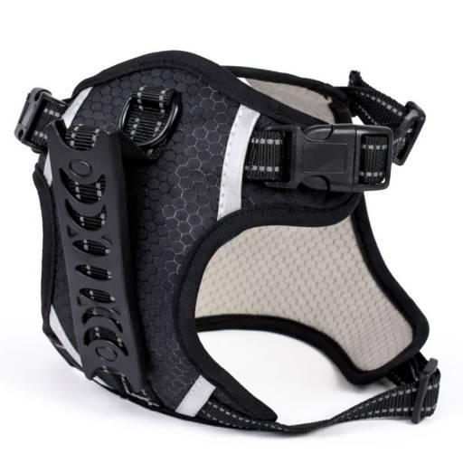 Arnés ajustable para mascotas Talle XL negro
